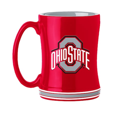 Logo Brands Ohio State 14oz Relief Mug 191-C14RM